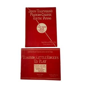 Vintage Teaching Little Fingers-Modern Course for Piano Music Book Set of 2